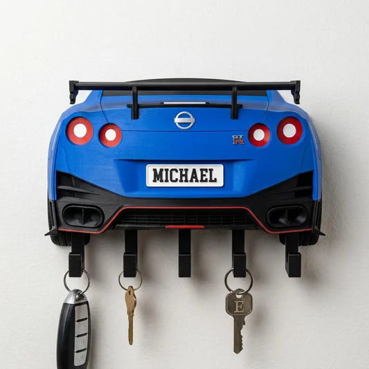 Personalized Sports Car Key Holder, Custom Sports Car Wall Hook, 3D Printed Key Rack, Gift for Him, Car Lover Home Decor