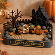 Personalized Halloween Capybara Zen Garden, 3D Printed Desk Decor