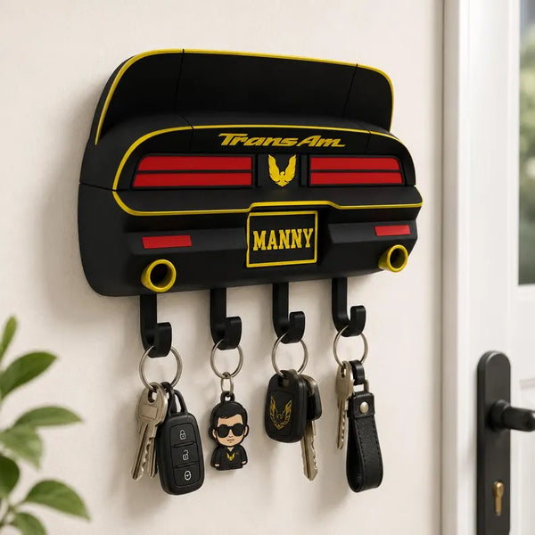 Custom Muscle Car Key Holder, Personalized Garage Decor