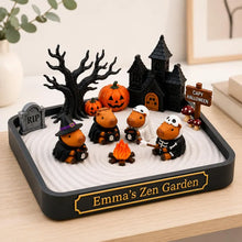 Custom Capybara Halloween Zen Garden