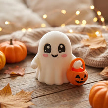Cute Tiny Trick or Treat Ghost, Halloween Desk Decor