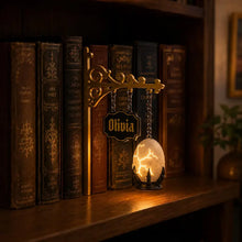 Personalized Dragon Egg Lamp, Gothic Bookshelf Decor