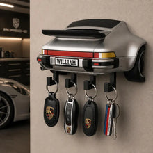 Personalized Classic Sports Car Key Holder, Custom Name Decor