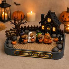 Personalized Halloween Capybara Zen Garden, 3D Printed Desk Decor